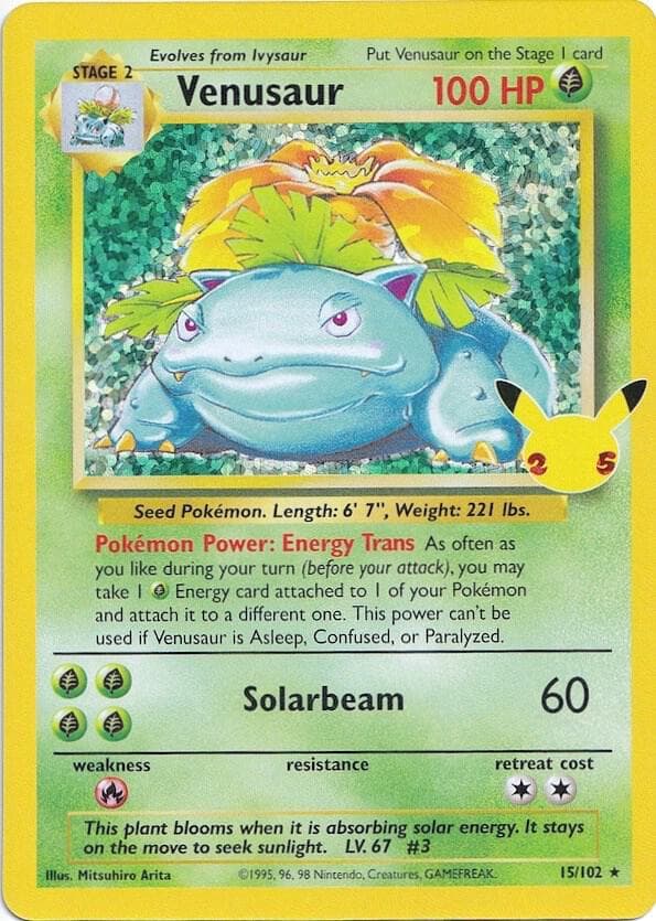 Venusaur, Celebrations: Classic Collection, 15/102